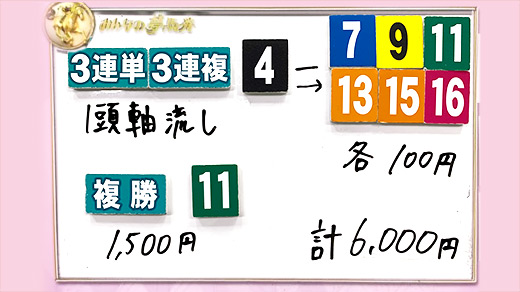 みんなのKEIBA みんなの夢馬券 細江純子 馬券画像