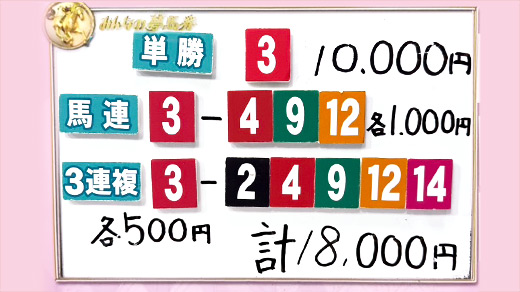 みんなのKEIBA みんなの夢馬券 北野日奈子 馬券画像