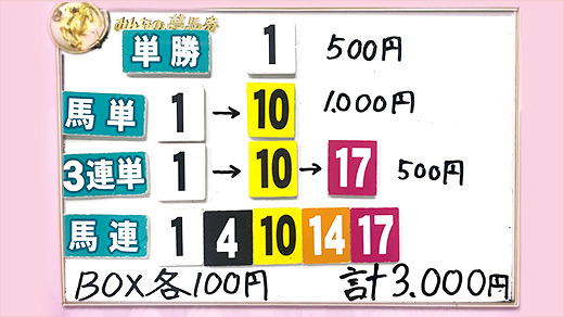 みんなのKEIBA みんなの夢馬券 井崎脩五郎 馬券画像