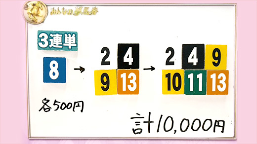 みんなのKEIBA みんなの夢馬券 稲村亜美 馬券画像