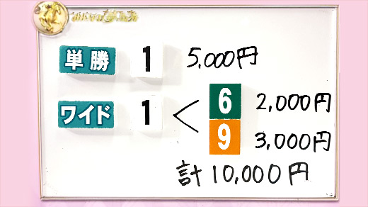 みんなのKEIBA みんなの夢馬券 橋本マナミ 馬券画像