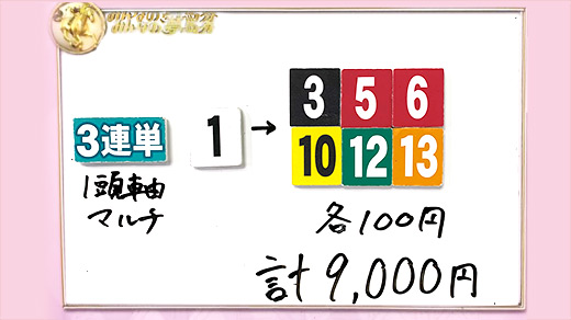 みんなのKEIBA みんなの夢馬券 田中道子 馬券画像