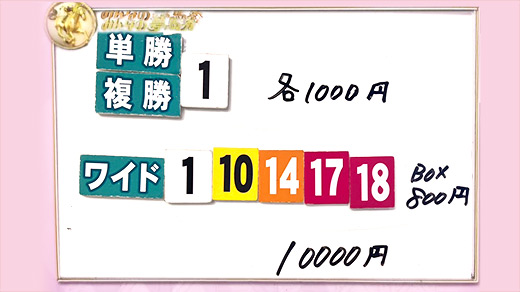 みんなのKEIBA みんなの夢馬券 細江純子 馬券画像