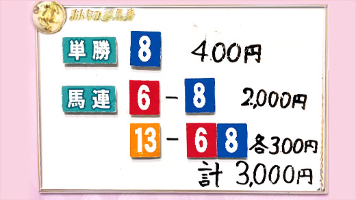 みんなのKEIBA みんなの夢馬券 井崎脩五郎 馬券画像