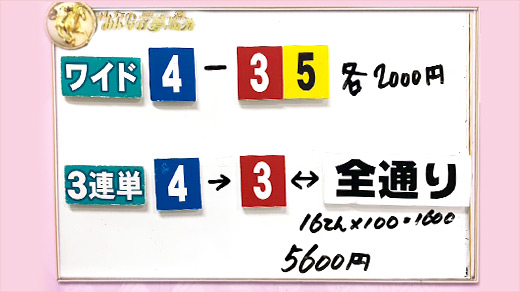 みんなのKEIBA みんなの夢馬券 細江純子 馬券画像
