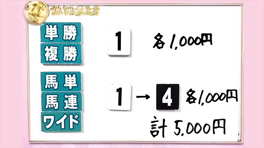 みんなのKEIBA みんなの夢馬券 井崎脩五郎 馬券画像
