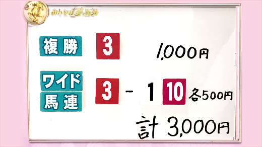 みんなのKEIBA みんなの夢馬券 井崎脩五郎 馬券画像