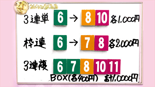みんなのKEIBA みんなの夢馬券 細江純子 馬券画像