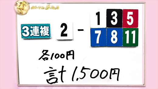 みんなのKEIBA みんなの夢馬券 井崎脩五郎 馬券画像