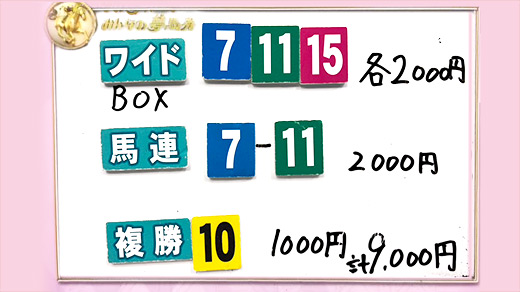 みんなのKEIBA みんなの夢馬券 細江純子 馬券画像