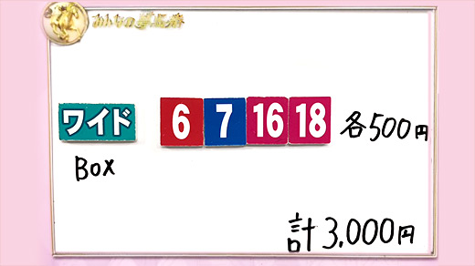 みんなのKEIBA みんなの夢馬券 岡田結実 馬券画像