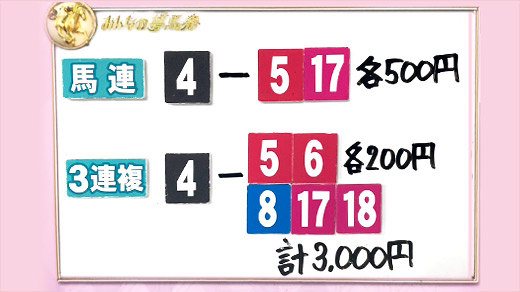 みんなのKEIBA みんなの夢馬券 井崎脩五郎 馬券画像