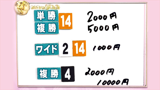 みんなのKEIBA みんなの夢馬券 細江純子 馬券画像