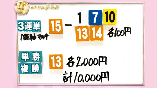 みんなのKEIBA みんなの夢馬券 細江純子 馬券画像
