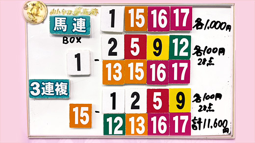 みんなのKEIBA みんなの夢馬券 細江純子 馬券画像