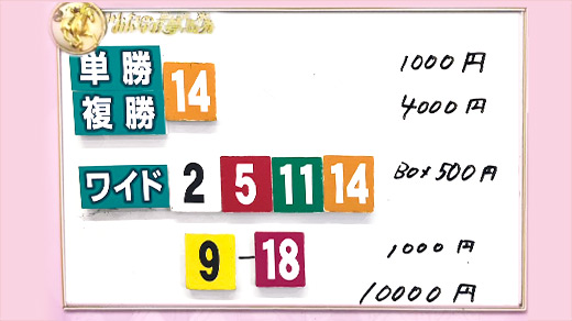 みんなのKEIBA みんなの夢馬券 細江純子 馬券画像