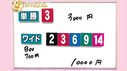 みんなのKEIBA みんなの夢馬券 細江純子 馬券画像