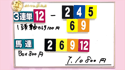 みんなのKEIBA みんなの夢馬券 細江純子 馬券画像