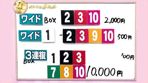 みんなのKEIBA みんなの夢馬券 細江純子 馬券画像