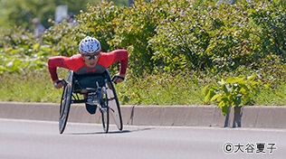 武村浩生選手（車いすマラソン）