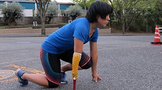 三須穂乃香選手（陸上/短距離）