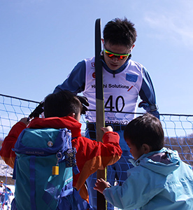 新田佳浩選手(ノルディックスキー)