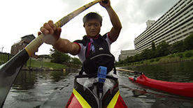 諏訪正晃選手(パラカヌー)