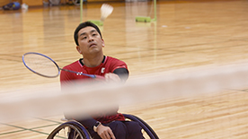 長島理選手(パラバドミントン)