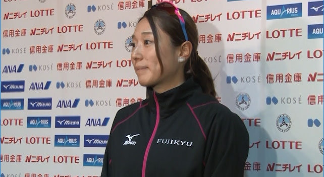 菊池彩花女子1500m3位インタビュー