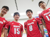 全日本・高橋健太郎（左）、柳田将洋、石川祐希＆山内晶大