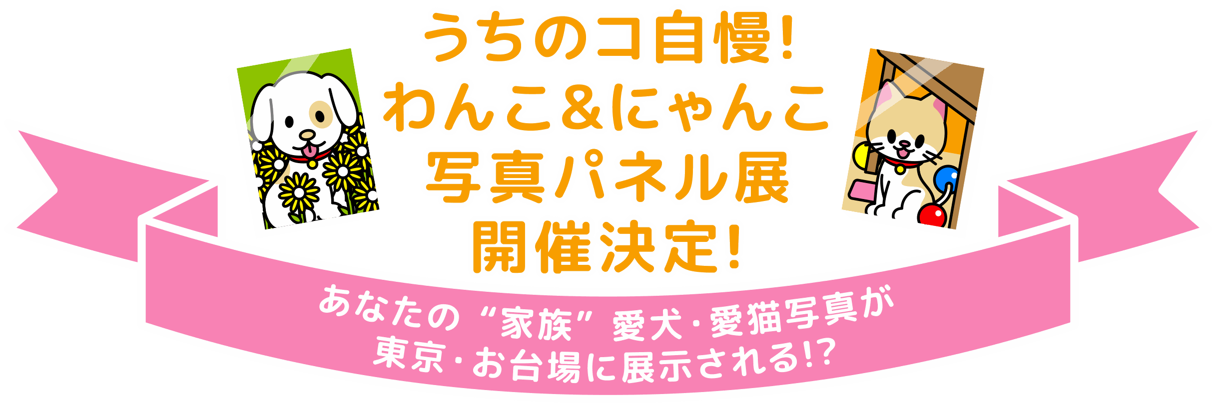 うちのコ自慢! わんこ&にゃんこ写真パネル展 開催決定! あなたの“家族”愛犬・愛猫写真が東京・お台場に展示される!?